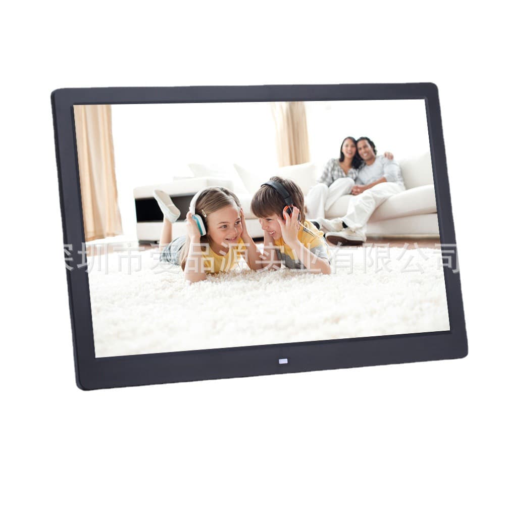 Wholesale 15-Inch/15.4 Digital Photo Frame Wooden Frame Advertising Machine Electronic Album HD USB Player Display