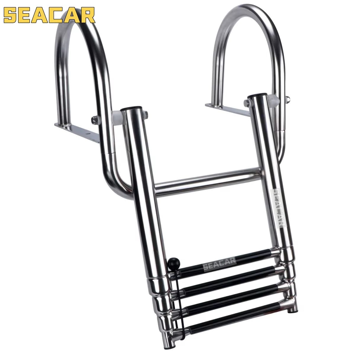Thickened Stainless Steel Boat Ladder Speedboat Yacht Folding Handrail Ladder Swimming Boarding Ladder Buoy Sail Ladder