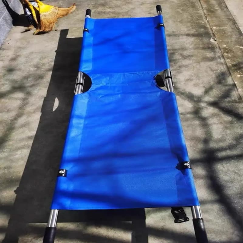 Simple Carrying Rescue Stretcher, Multifunctional Two-Fold Fire Stretcher for Upstairs Use, Emergency Folding Stretcher