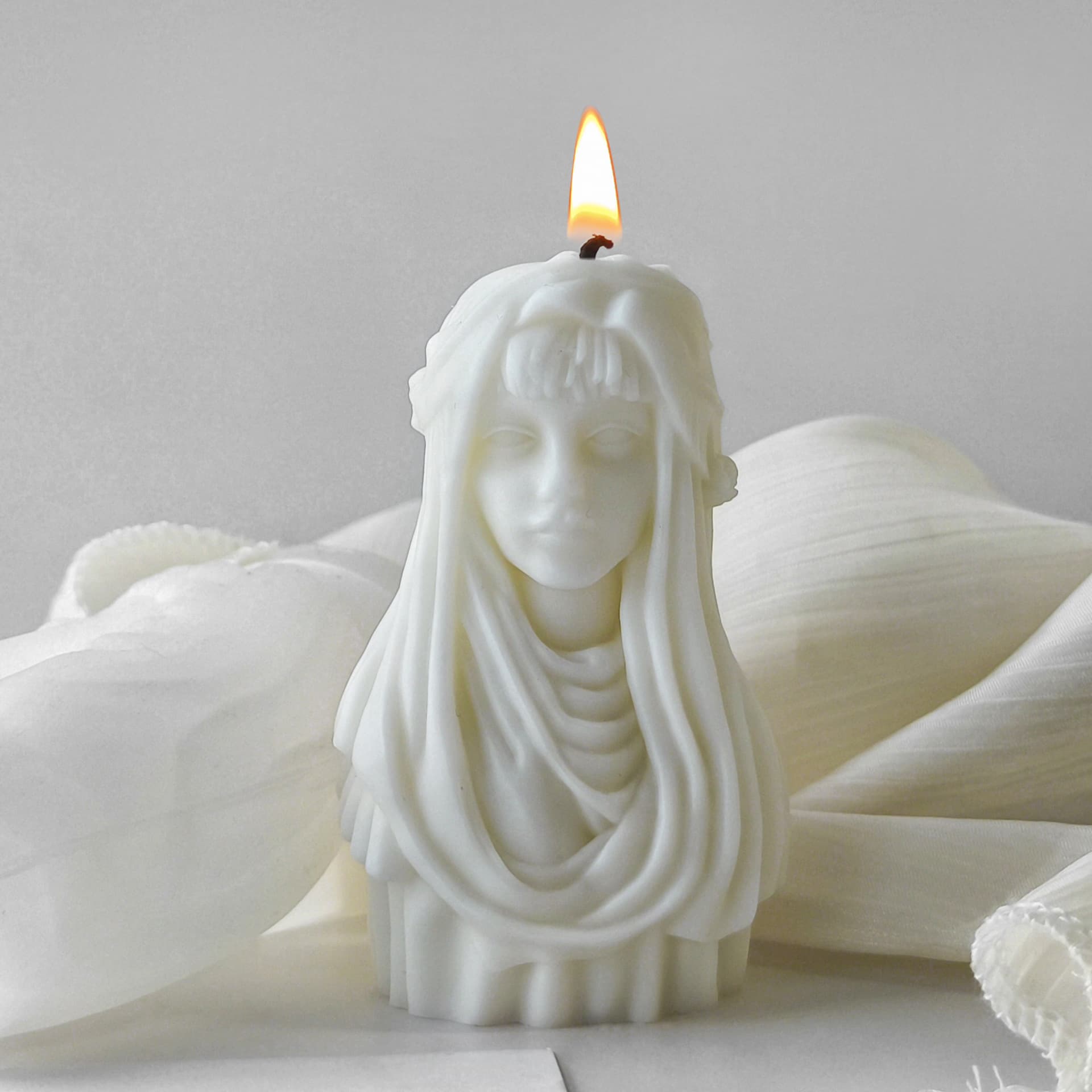 Jiahuimei cross-border goddess portrait plaster ornaments silicone mold diy human body statue scented candle cross-border