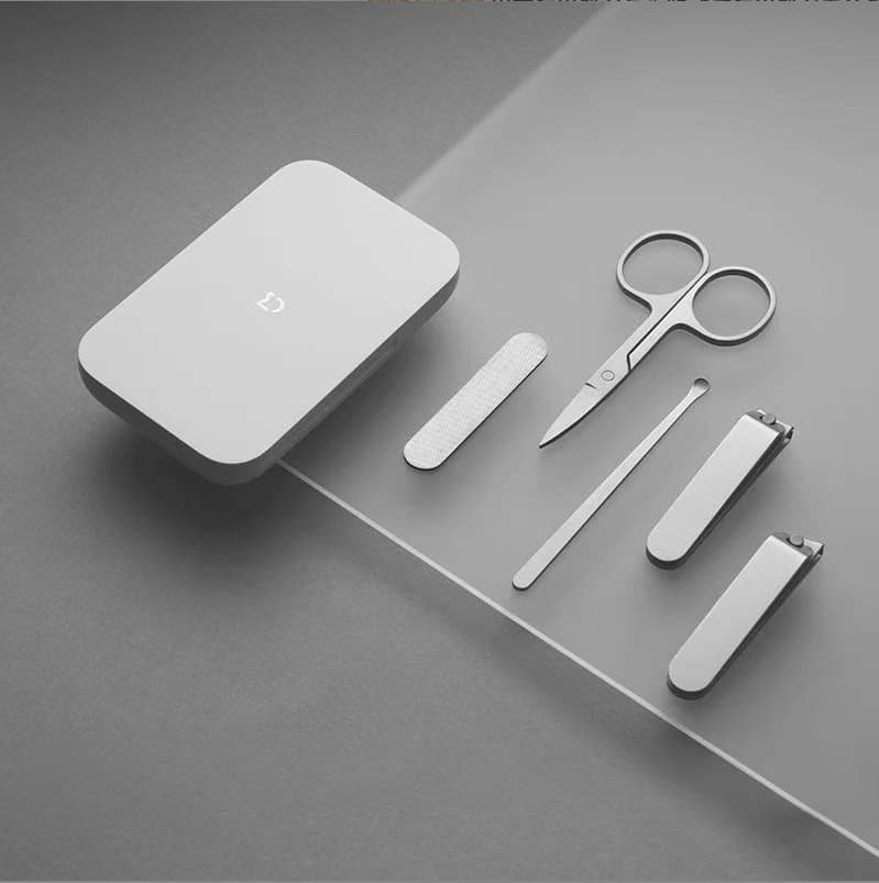 Xiaomi Nail Scissors Set Anti-Splash Stainless Steel Nail Clippers for Men and Women Pedicure Tool Anti-Splash
