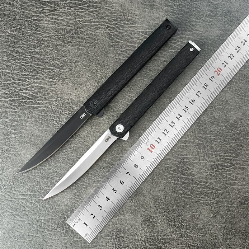 CRKT7097 Outdoor Folding Knife High Hardness Camping Portable Self-Defense Knife Handle Meat Knife Fruit Knife