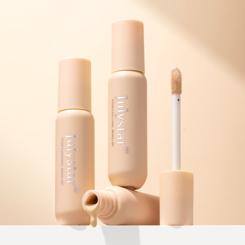 Full Coverage Cross-Border 6-Color Long-Lasting Easy-to-Apply Foundation Concealer, Viral Tattoo Concealer Liquid, Cover Acne Scars Concealer Cream
