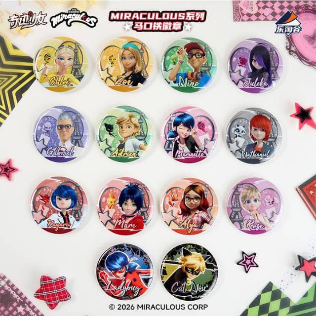 [Original Pre-order] Miracle Girl MIRACULOUS series tinplate badges blind box two-dimensional merchandise