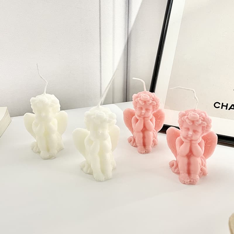 Korean-style Angel Scented Candle, Birthday Party Gift, Bedroom Decoration, Table Atmosphere Candle, Wedding Candle Light