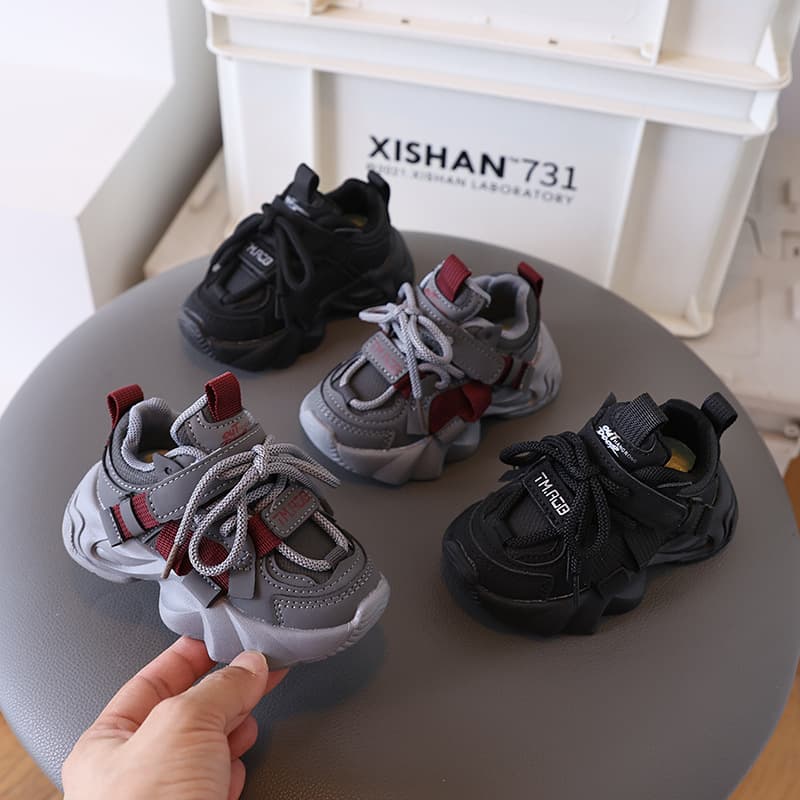 Girls Dad Sneakers 2025 Spring Autumn New Boys Shoes Soft Sole Sports Shoes Comfortable Children Running Shoes Casual Shoes