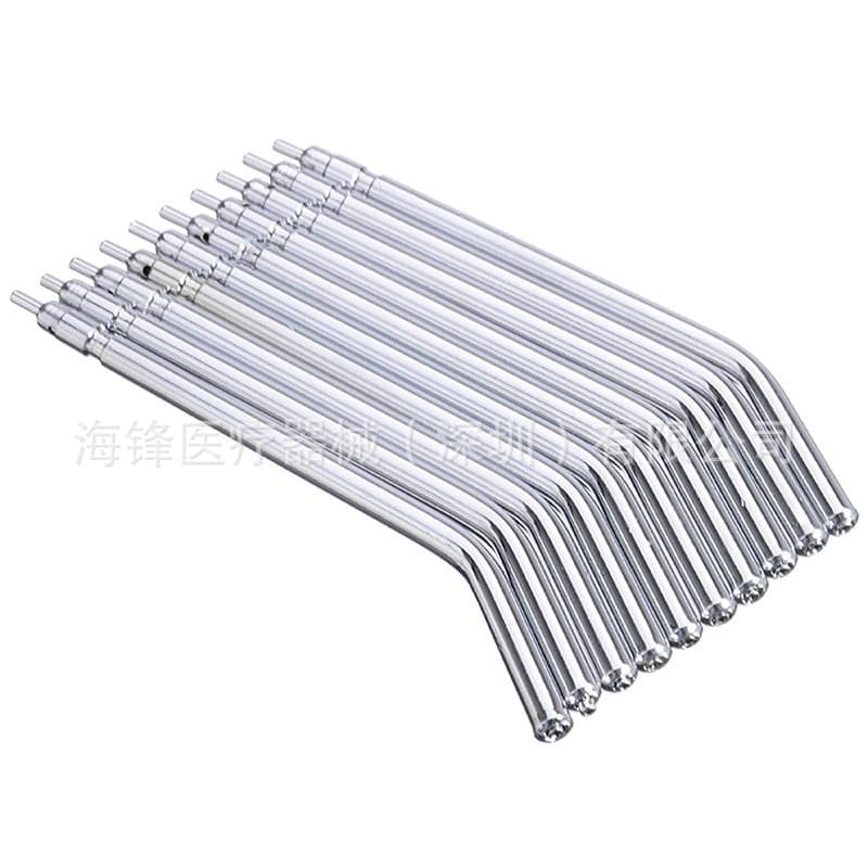 Dental Three-Way Syringe Tip, Metal Three-Way Syringe Nozzle, Stainless Steel Three-Way Syringe Tip, Water Syringe Tip, Dental Accessories