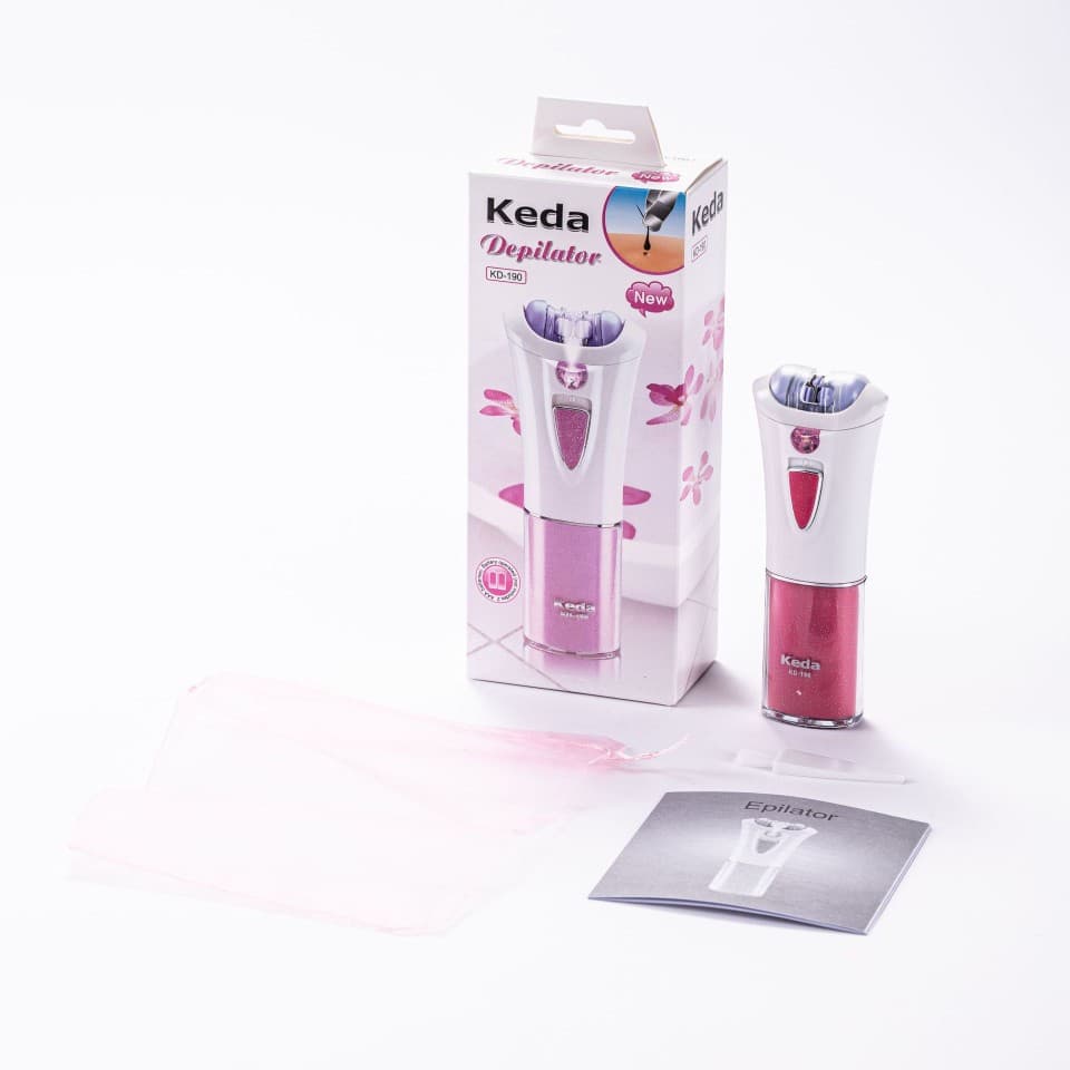 KEDA-190 Keda Electric Hair Trimmer, Colorful with Light, Unisex, Full Body Hair Removal Device