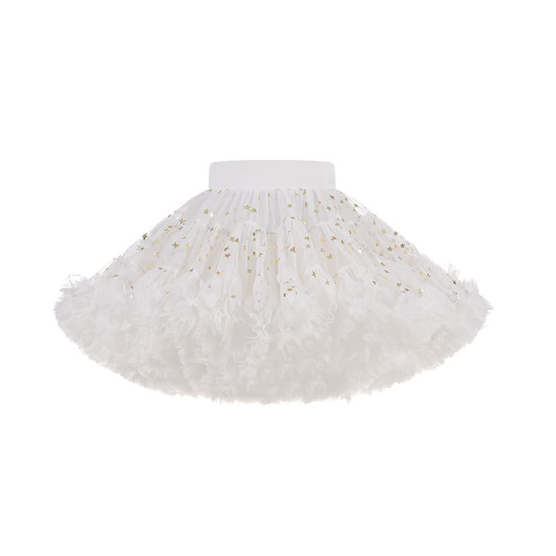 Star Tutu Dress Puffy Skirt Second Generation Tutu Skirt Baby Girl Princess Skirt Children Girls Half Skirt Drop Shipping