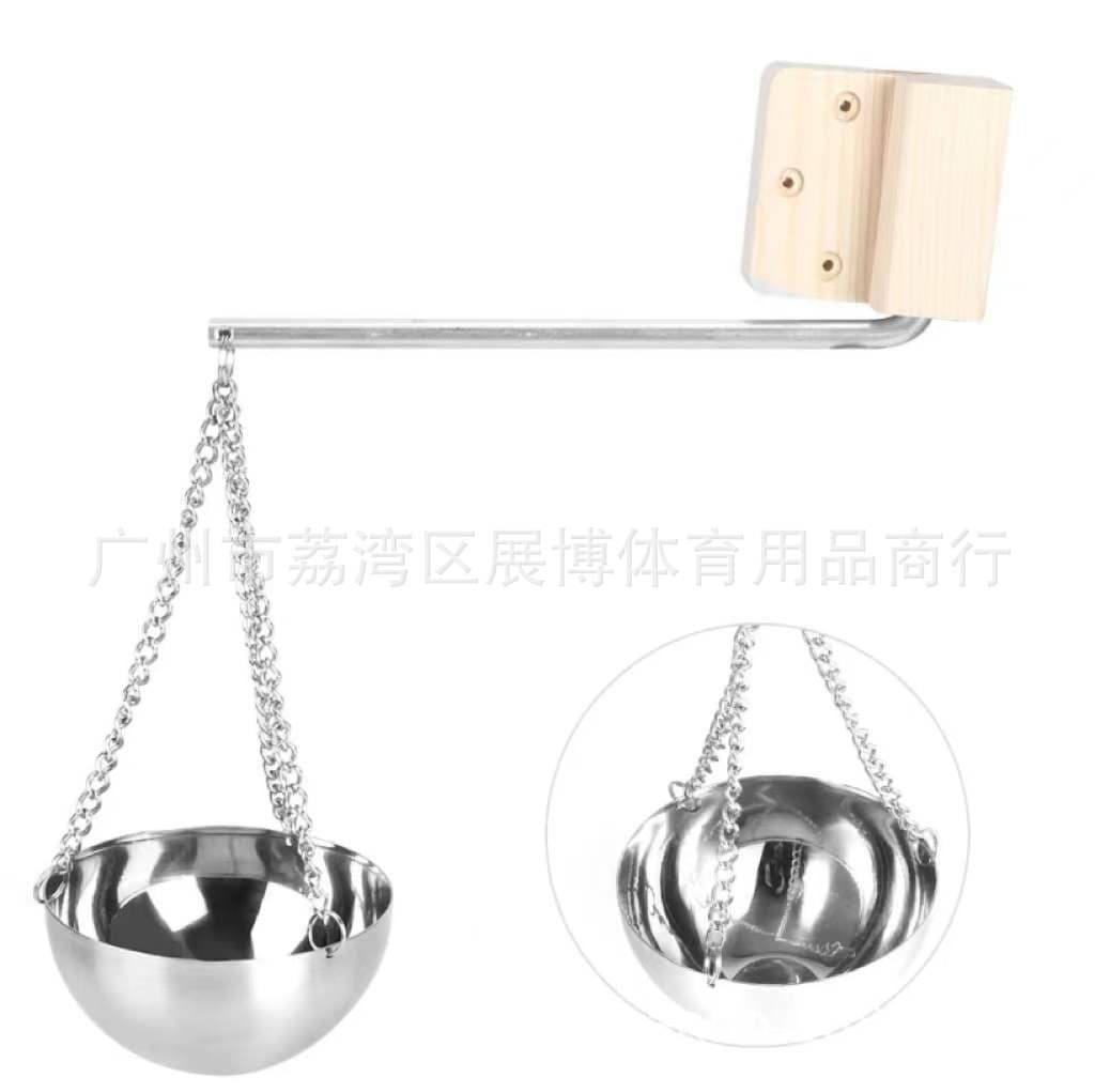 Cross-Border Hot Seller Sauna Room Equipment, Sauna Bowl, Steam Bowl, Essential Oil Bowl, Stainless Steel Wall-Mounted Aroma Cup Holder