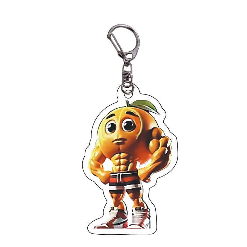 Cross-border new 2D Douyin Hot Meme Acrylic Keychain Haishi Alien Beast Funny Abstract Keychain Pendant