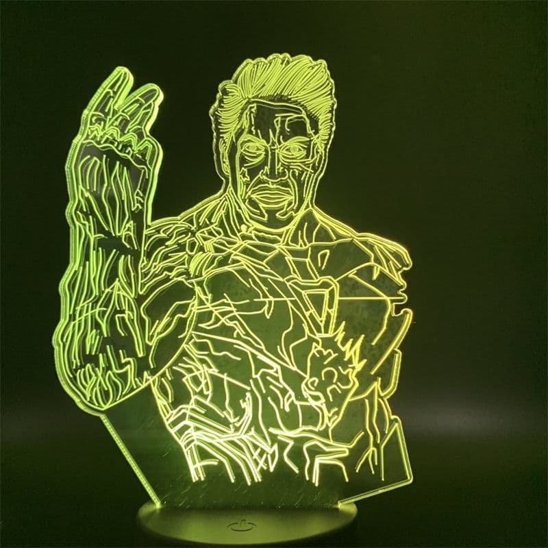 USB night light Marvel comics Iron Man Tony 3D acrylic three-dimensional figure ambient light movie peripherals