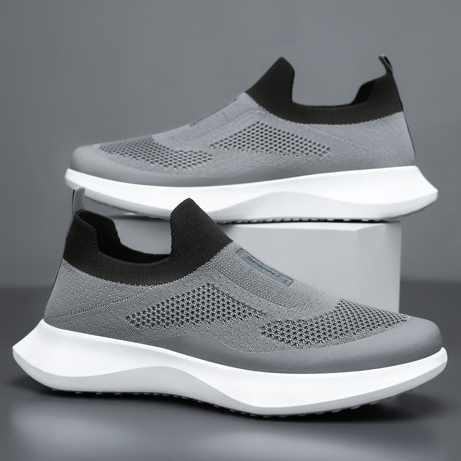 Men's Summer New Breathable Elderly Shoes Large Size Soft Sole Dad Shoes Sports Casual Walking Shoes