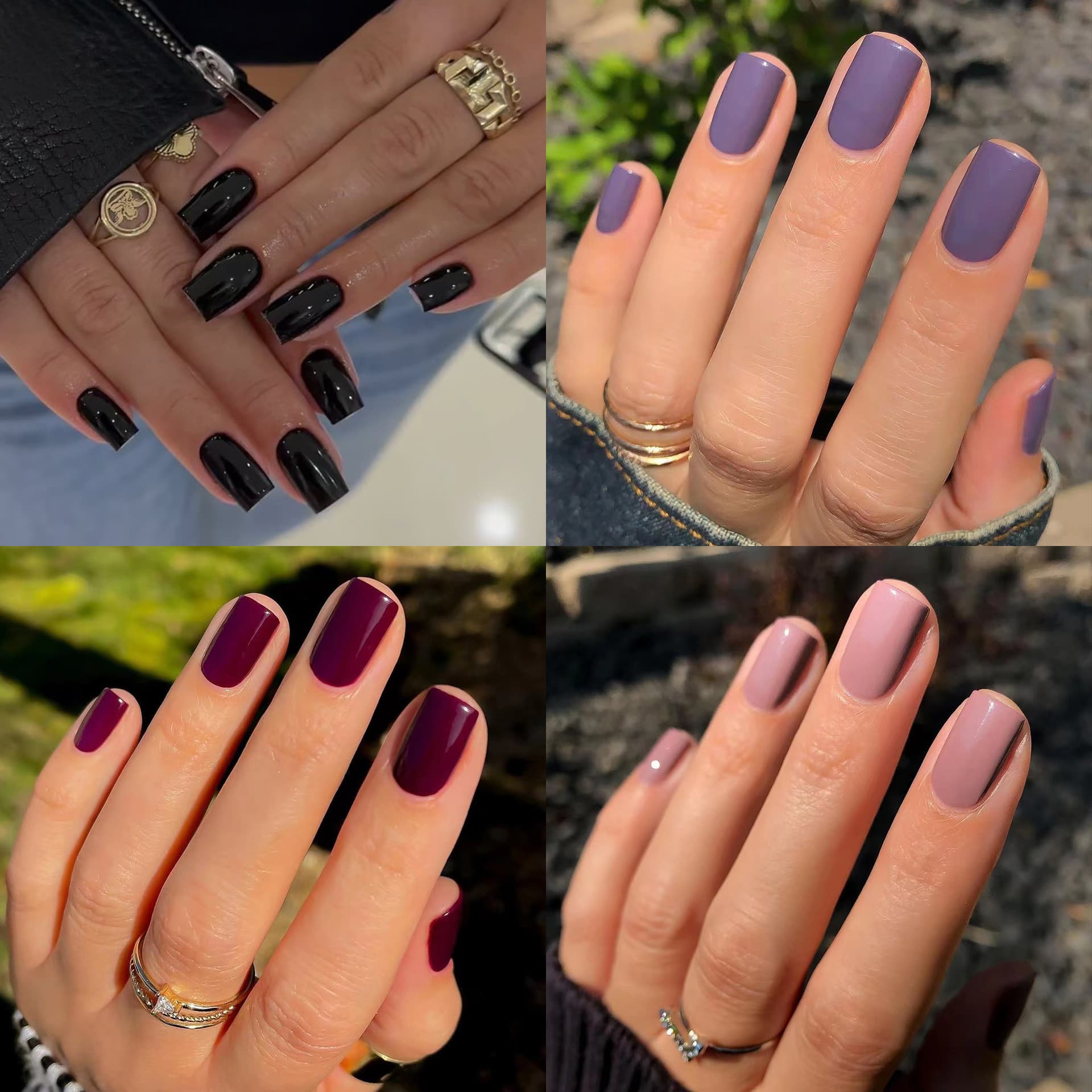 Short Style Simple Elegant Solid Color Wearable Nails Removable Nails Factory Wholesale Yiwu Manicure
