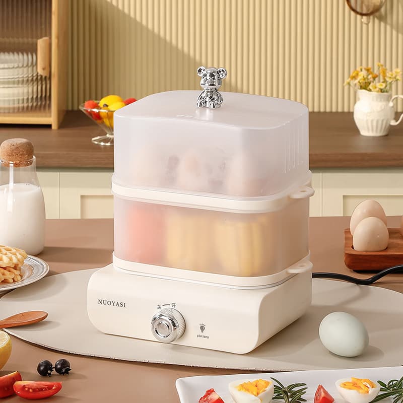 Dorm Multi-Function Breakfast Machine Egg Custard Double-Layer Egg Steamer Mini Gadget Home Dorm Small Egg Cooker