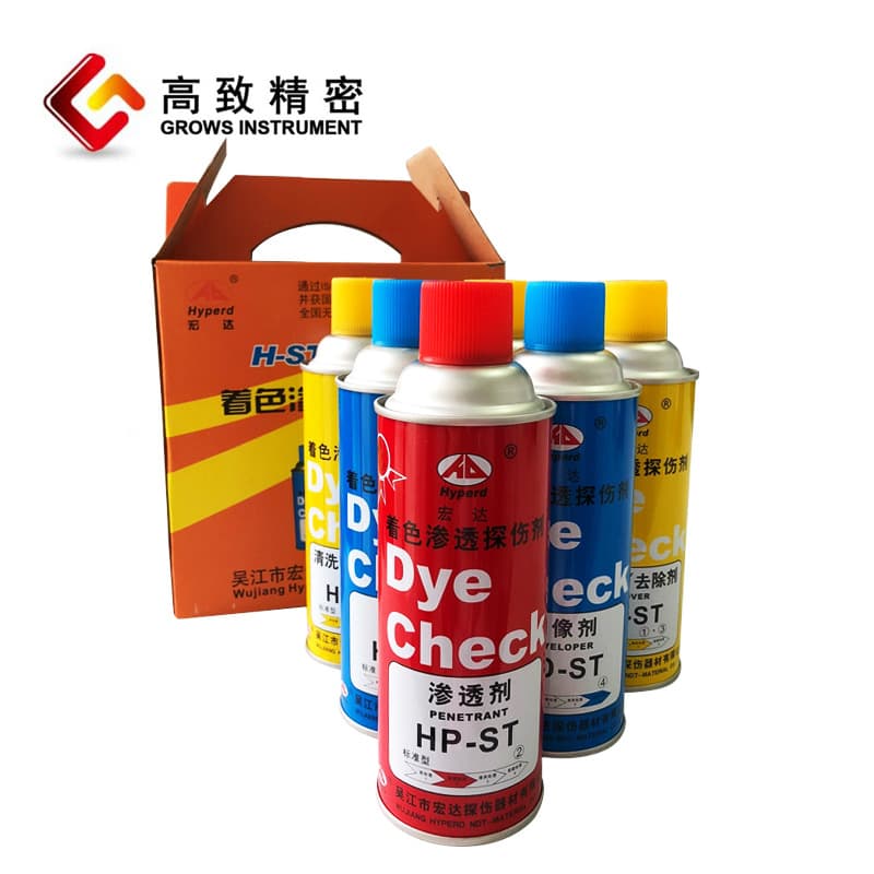 Wujiang Hongda H-ST Dye Penetrant Testing Agent Cleaning Agent Developer Penetrant 6-bottle pack