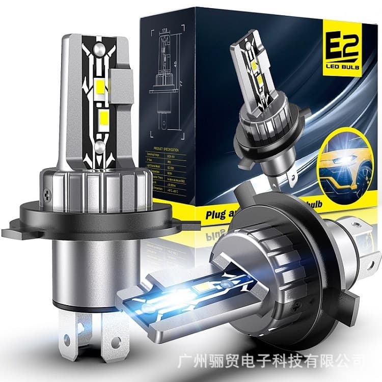 E2 H4 Short Car LED Headlight H8 H11 9005 9006 9012 H1 H3 LED Car Light