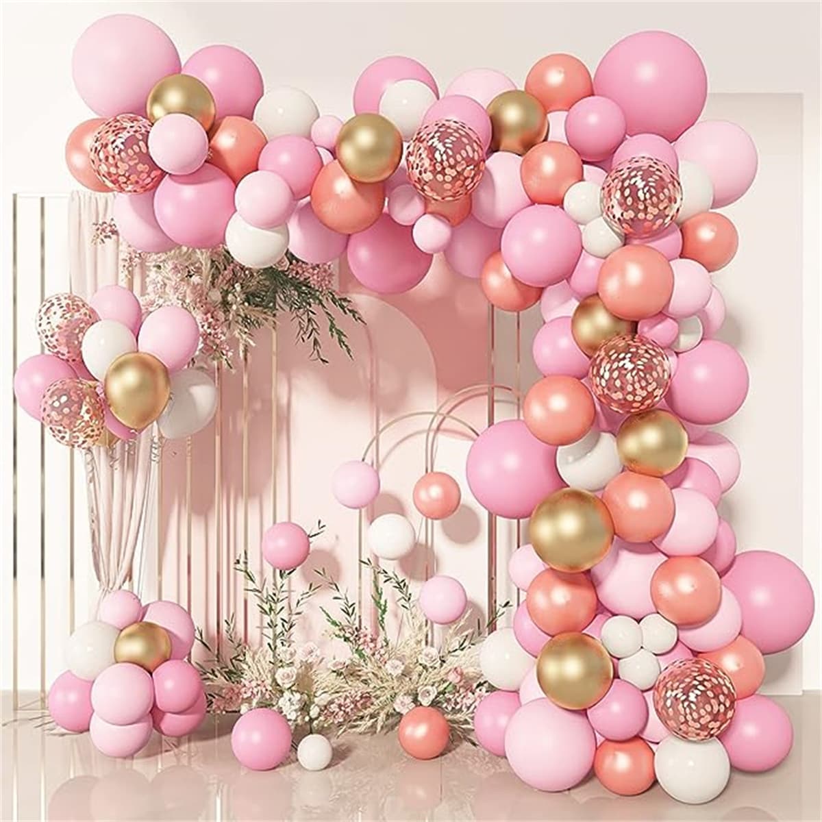 New Cross-Border Balloon Party Birthday Wedding Balloon Set Decoration Scene Setup Background Wall Balloon Chain Wholesale
