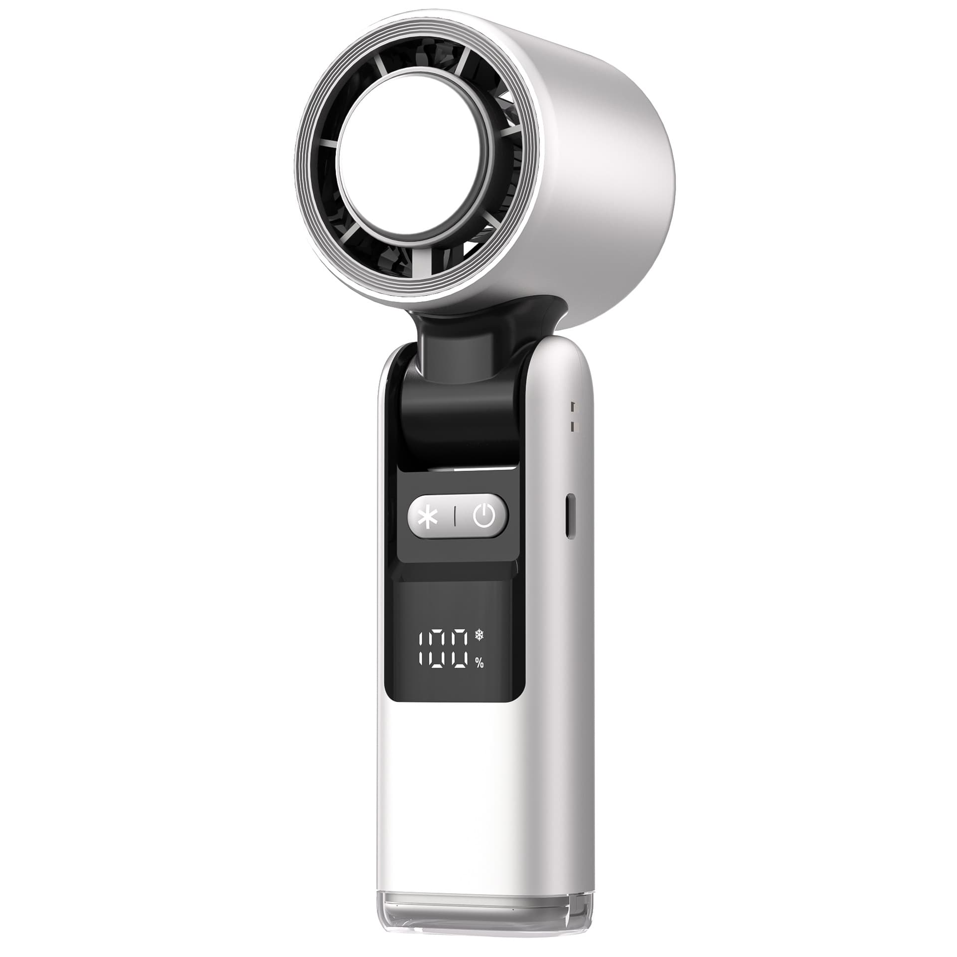 2025 New 100-Speed High-Speed Handheld Fan Mini USB Charging Foldable Portable Turbo Small Fan Wholesale