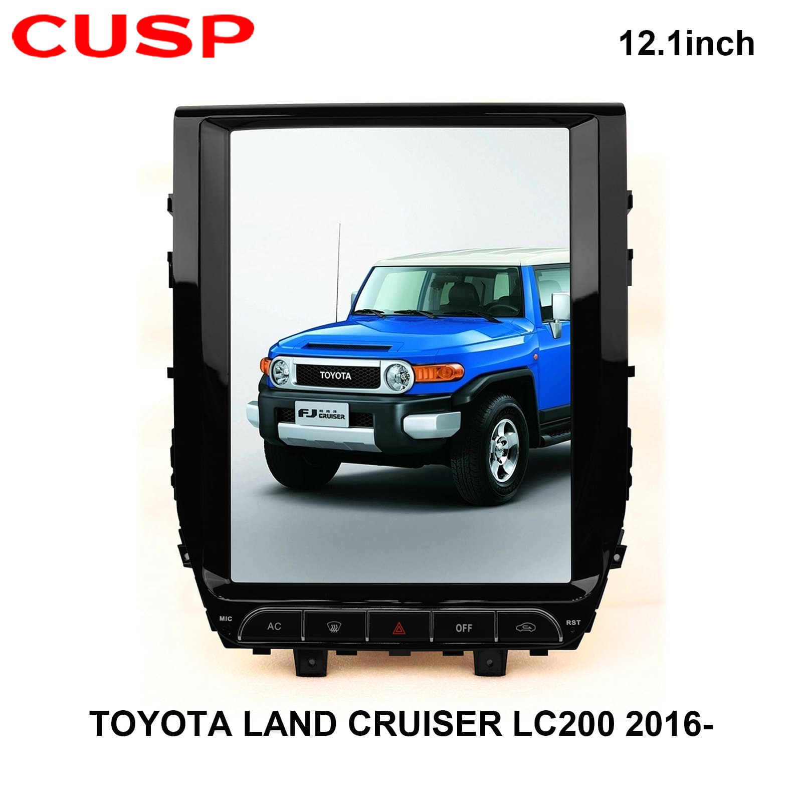 Android Navigation System Vertical Screen IPS Display for Toyota Land Cruiser LC200 12.1 Inch Car GPS Multimedia DVD Player