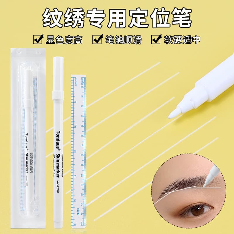 Tattoo Skin Positioning Pen, Marking Pen for Precise Positioning, Marker Pen, Water-Based Pen, Disposable Marking Pen