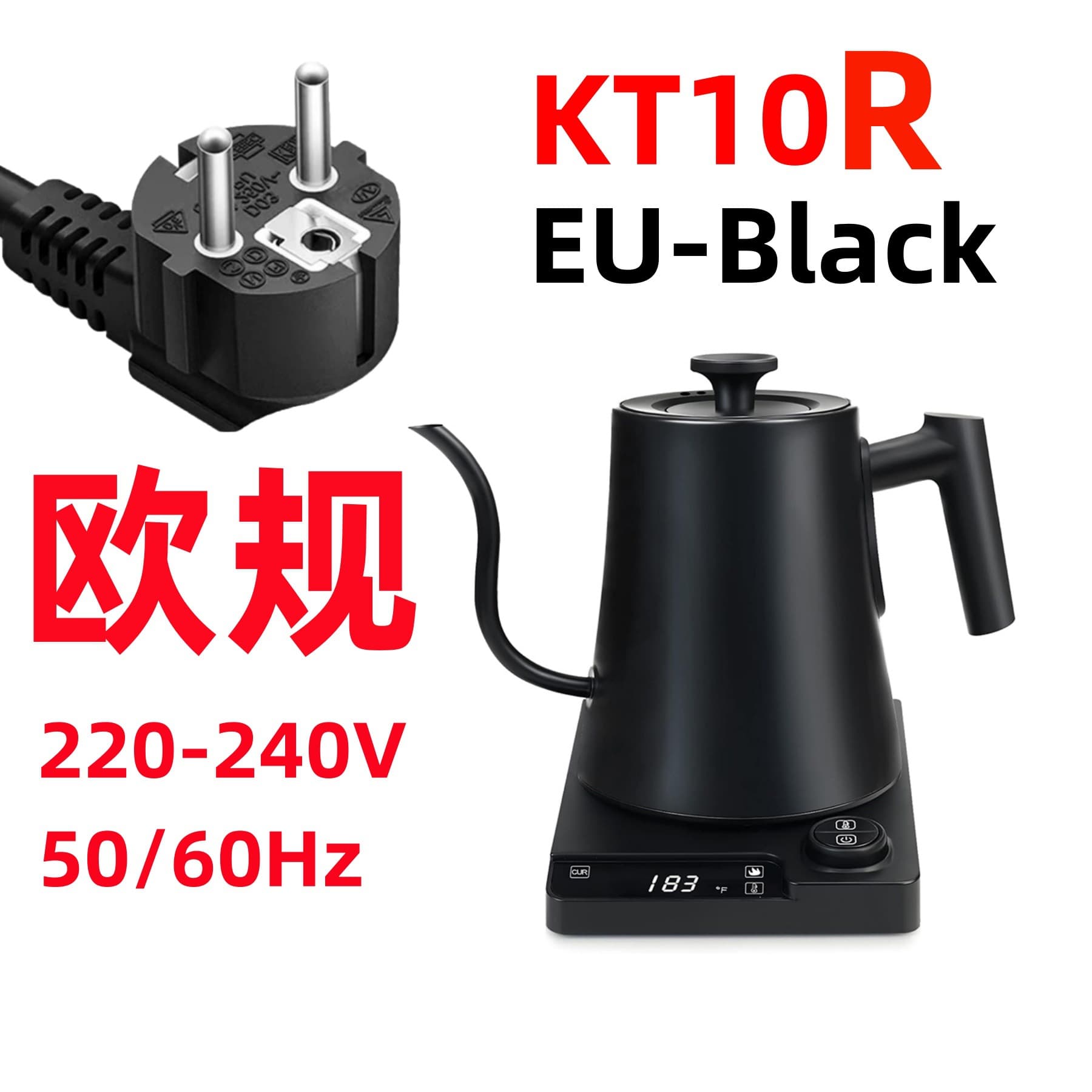 Gooseneck Kettle Cross-border 2025 Smart Thermostatic Electric Kettle Pour-over Coffee Kettle Gooseneck Kettle New Model