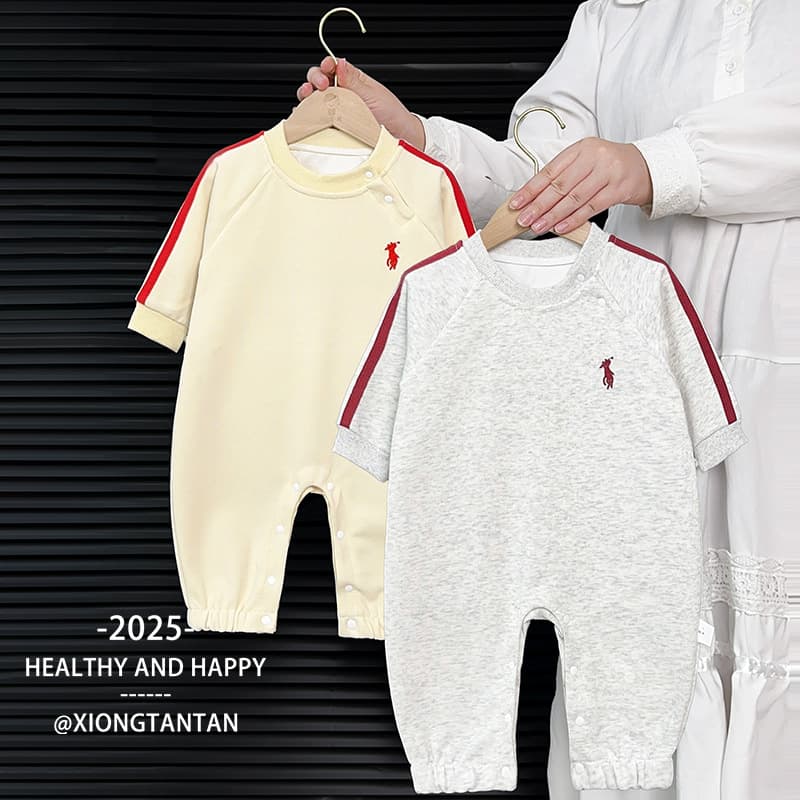 Baby Clothes Autumn Boys Fall Outfit Bodysuit Stylish Newborn Long Sleeve Romper Spring Autumn Infant Jumpsuit