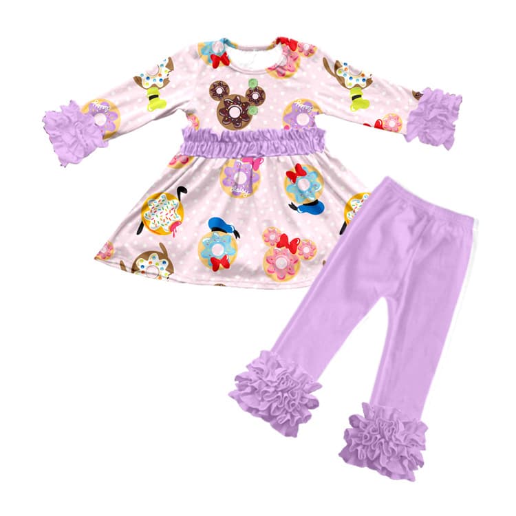 High-quality Foreign Trade Children's Wear, Printed Cute Creative Custom Autumn Set