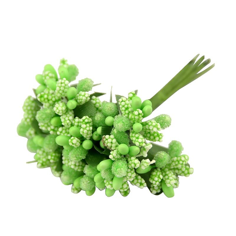 Q Simulation Star Spike Bouquet with Leaf Bead Stamen Flower Center Garland Wedding Gift Accessory Garland
