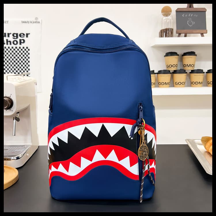 School Bag for Girls College Students Shark Versatile Backpack 2025 New Large Capacity Cute Backpack for Middle School Students
