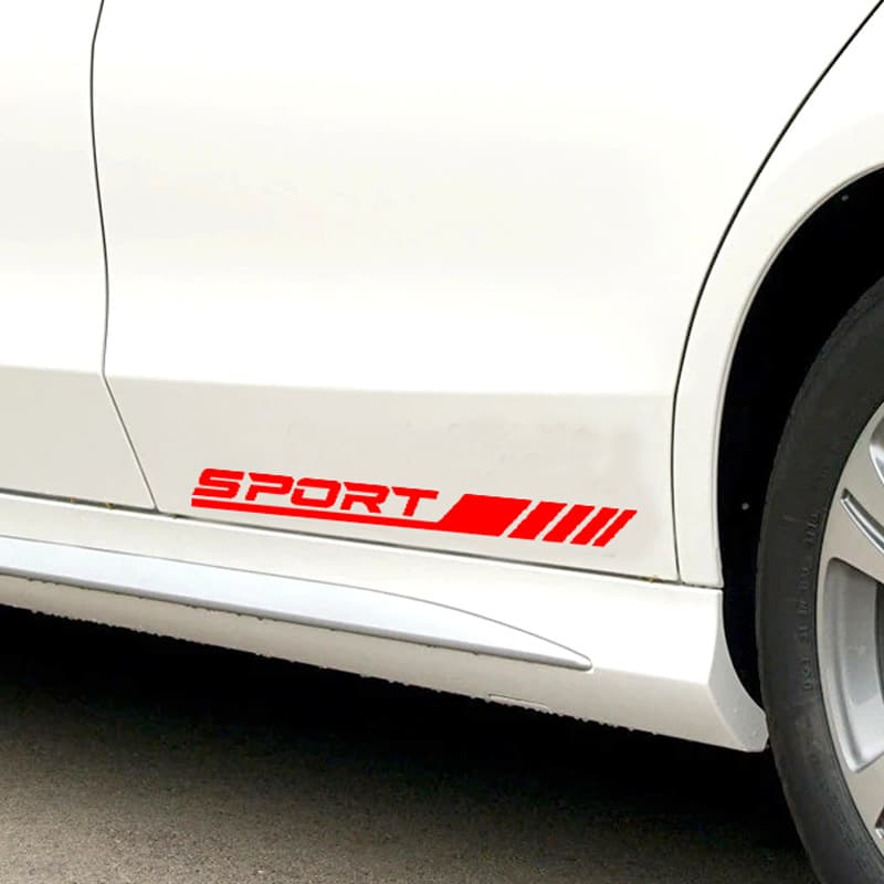 Sport Car Reflective Door Sticker Strip Decal Side Door Racing Vinyl for Car Motorcycle