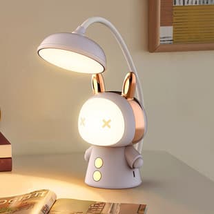 Cartoon LED Desk Lamp Wholesale Study Folding Rechargeable Eye-Caring Desk Lamp Student Children's Night Light Bedside Lamp