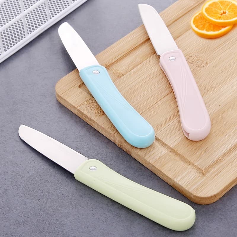 Stainless Steel Folding Fruit Knife Compact Portable Kitchen Peeler for Home Use