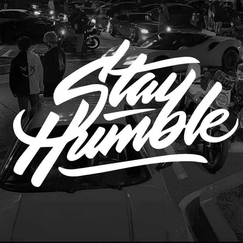 Keep Humble Personality Creative English Car Decal Sticker JDM Modified Motorcycle Electric Vehicle Scratch Cover
