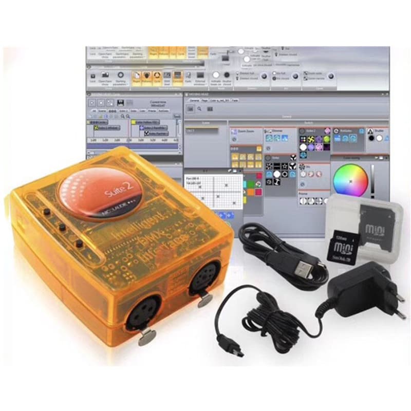 DMX512 Stage Lighting Controller SunliteSuite2FC Compatible with Art-Net Software Smart Control