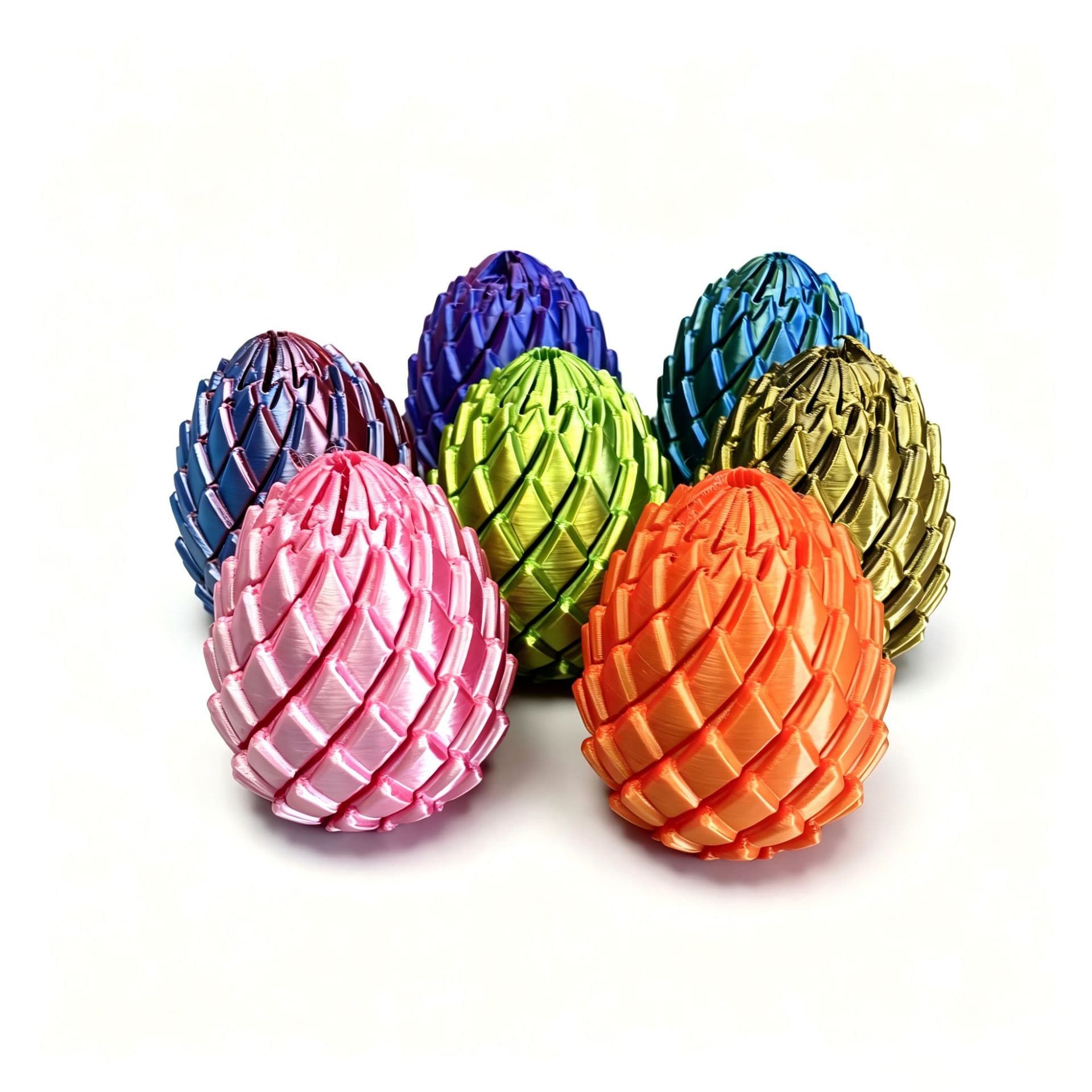 Cross-border 3D Printed Easter Egg Toys Slime Deformation Ball Dragon Egg Creative Finger Stress Relief Toy
