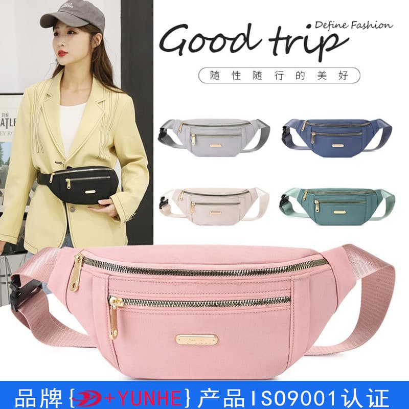 Cross-border New PU Sports Sling Bag Multi-layer Fashion Versatile Laser Waist Pack Unisex Chest Pack Crossbody Bag Wholesale