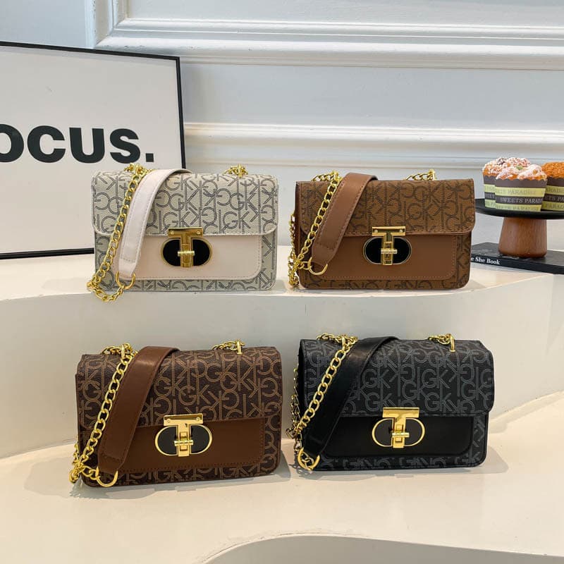 2026 New Fashion Cross-Border Letter Chain Bag Commuter Bag Summer Shoulder Bag Crossbody Bag Versatile Stylish Bag