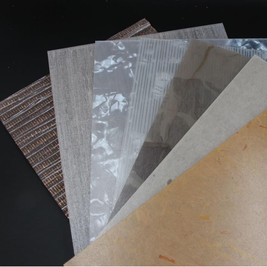 Factory direct sale ice crack wood paper thread partitions, Bo Wen acrylic for interior decoration, full panels can be cut, light-transmitting.