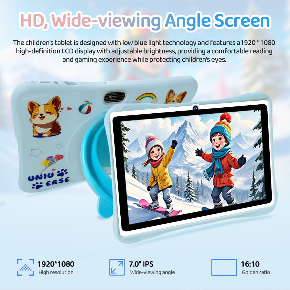 Cross-border foreign orders 2025 new 7-inch children's smart Android tablet vision protection learning entertainment tablet