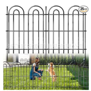 Cross-border Amazon TEMU Garden Pet Cage Dog Cat Fence Iron Pet Barrier Fence