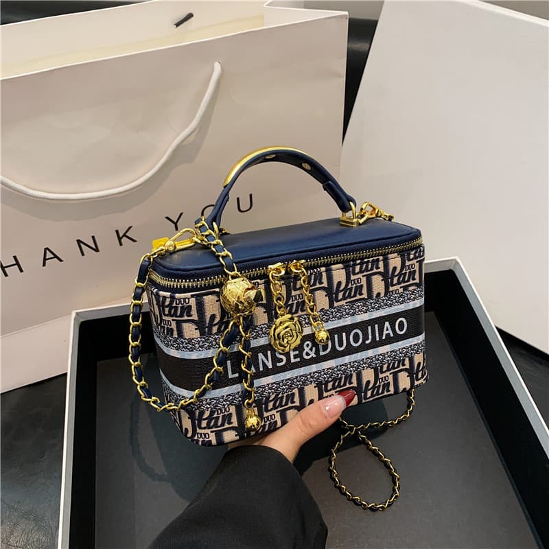 Premium Designer Print Box Bag for Women 2026 New Arrival Commuter Shoulder Crossbody Mini Square Bag