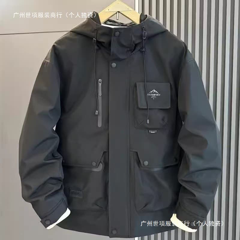 Winter men's warm down jacket clothes Korean style new trendy brand youth hooded winter coat cold-proof jacket handsome and stylish