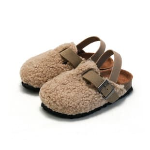 RUIZUSTOCK Autumn/Winter New Children's Cork Sandals Outdoor Boys' and Girls' Suede Warm Sandals