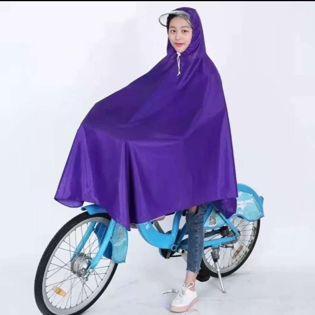 Raincoat Electric Bike Rain Poncho Men Women Students Adults Raincoat Single Thickened Extra Large Bicycle Raincoat Women Double Brim