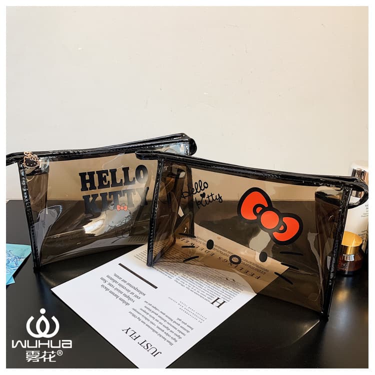 Hello Kitty genuine authorized Hello Kitty cosmetic bag small handbag fashionable women's bag large capacity Korean version