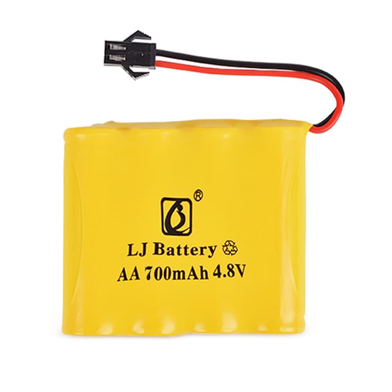 4.8V 700mAh M-Type Ni-Cd Rechargeable Battery Pack AA Size for Motorized Robots, Remote Control Tanks, Toys
