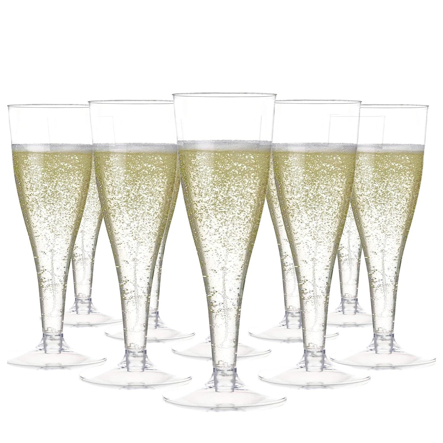 Plastic champagne glass 4.5oz disposable cocktail glass plastic red wine glass goblet gold powder martini glass