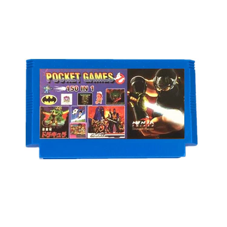 FC red and white machine game card integrated cassette 8-bit host 150 in one small yellow card TV game card