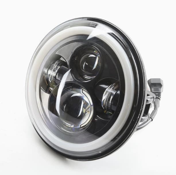 Car LED auxiliary light, round 12W 4LED lighting, work light, modified light, LED spotlight